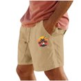 thumbnail image 1 of LPZOOGU Men's Tropical Sunset Surf Graphic Casual Shorts Elastic Drawstring Waist Summer Beach Shorts with Pockets, 1 of 3