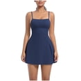 thumbnail image 1 of LPZOOGU Women's Square Neck Athletic Dress 2026 Summer with Built-in Bra and Shorts for Tennis Golf Yoga Fashion Outfits, 1 of 4