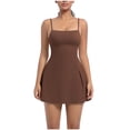 thumbnail image 1 of LPZOOGU Women's Square Neck Athletic Dress 2026 Summer with Built-in Bra and Shorts for Tennis Golf Yoga Fashion Outfits, 1 of 5
