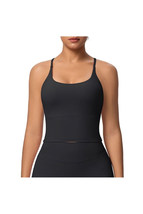 Womens Racerback Tank Tops Seamless Halter Tank Tops Summer 2026 V Neck Sports Workout Camisole