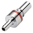 thumbnail image 1 of LQ4D22004RED Valved In-Line Liquid Cooling Coupling Insert 1/4 ID Barb Warm Red, 1 of 4