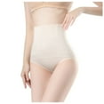 thumbnail image 1 of LQCMBYF Body Shaper Women's High Waist Abdominal Pants Ice Silk Hip Lifting Traceless Body Shaping Underwear Shapewear Bodysuit (Beige,M), 1 of 6