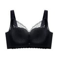 thumbnail image 1 of LQCMBYF Comfortable Bras for Women Ladies Underwear Soft Underwire Ultra Thin Gathering Adjustable Anti Sagging Bra Large Size Bra Underwear Bralettes for Women Plus Size (Black,44D), 1 of 4