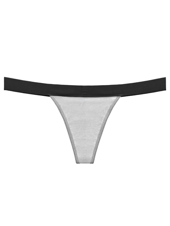 G String Thongs for Women Sexy High Waisted Leak Proof Panties Underwear for Women Leak Proof Cotton Overnight Menstrual Panties Briefs Micro Thong Lace Thongs for Women (Gray,XXXL)