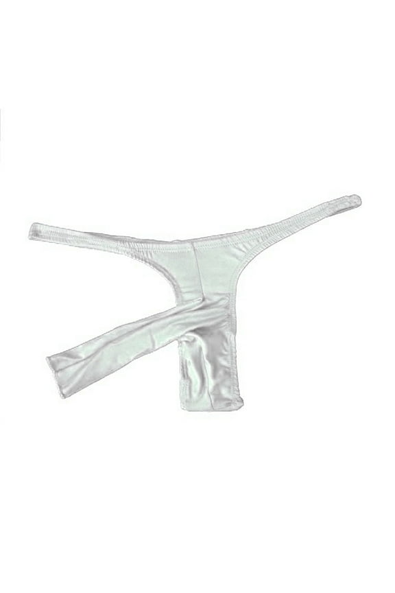 Mens G Strings & Thongs Underwear Men's Fashion Sretch G-String T-Back Micro Thong Briefs Underwear Men Thong Male Thong Underwear(White,One size)
