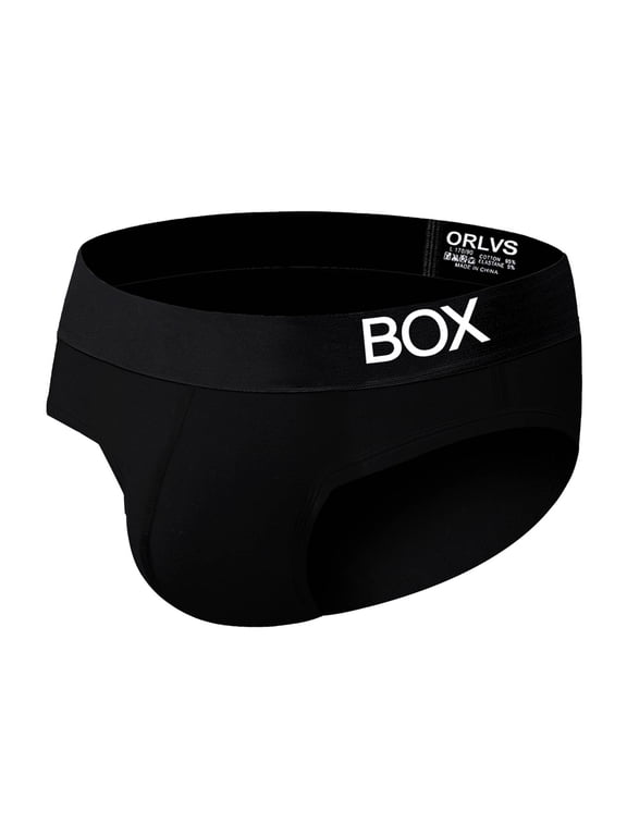 Mens Thongs Briefs Cotton Low Waist Sexy Solid Color Personality Men Underwear Shorts Men's Thong Underwear Mens G Strings & Thongs Underwear(Black,XL)