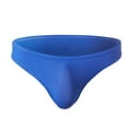 thumbnail image 1 of LQCMBYF Sexy Mens Underwear Mens Sexy Nylon Rib Stretch Close Fitting Low Waisted Briefs Mens Sexy Underwear for Play Pouch Underwear for Men(Blue,M), 1 of 2