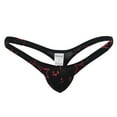thumbnail image 1 of LQCMBYF Thongs for Men New Men Sexy Gay Underpants Ultra-Thin Ice Silk With Low Waist Briefs Underwear Mens Thong Underwear Men Thongs Underwear Sexy(Black,M), 1 of 8
