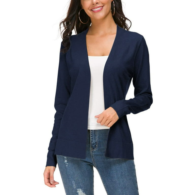 Women s Lightweight Open Cardigan with Pockets