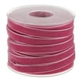 thumbnail image 1 of LQCrafK 20 Yards Velvet Ribbon Spool Available in Many Colors 10mm/0.4inch Wide - Red, 1 of 6