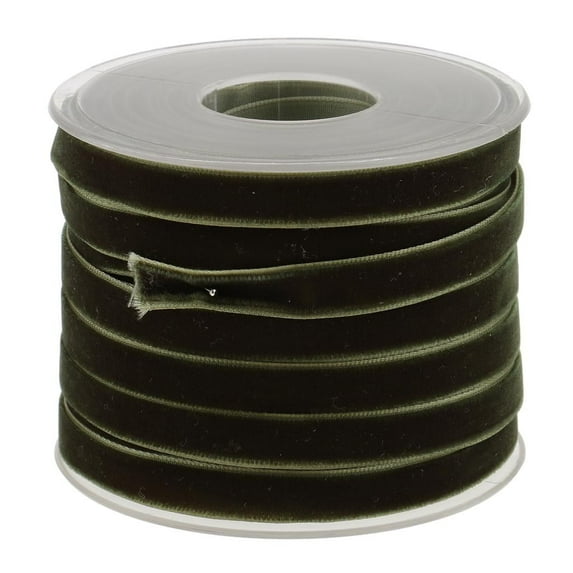 LQCrafK 20 Yards Velvet Ribbon Spool Available in Many Colors 10mm/0.4inch Wide - Red