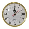 thumbnail image 1 of LQCrafK 5.2 Inch (130 mm) Silver Quartz Clock Insert with Roman Numeral and Quartz Movement, 1 of 7