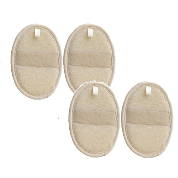 LQCrafK 6 Pack Loofah Back Scrubber Natural Sponge Skin Exfoliating Pad Shower Face Body Deep Clean, Body Scrub Loofah Sponge Shower Bath Loofah Glove Lufas Pads Luffa Washcloth