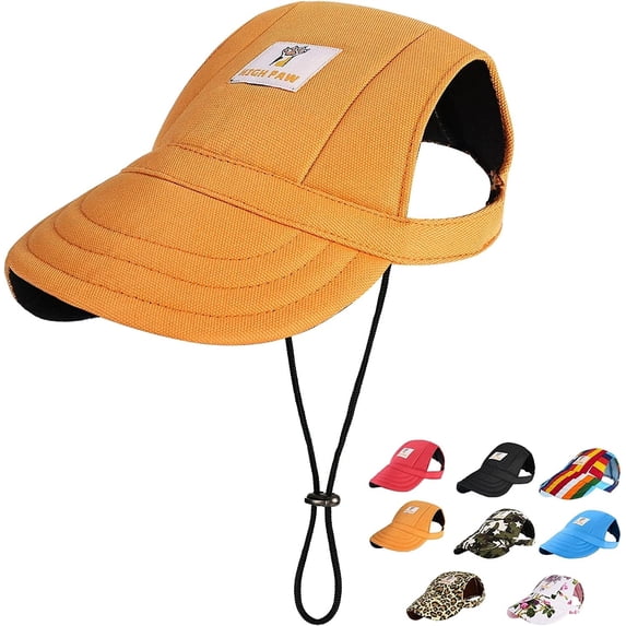 LQCrafK Adjustable Dog Hat, Breathable Design, Waterproof, Dog Baseball Cap, Blue, One Size