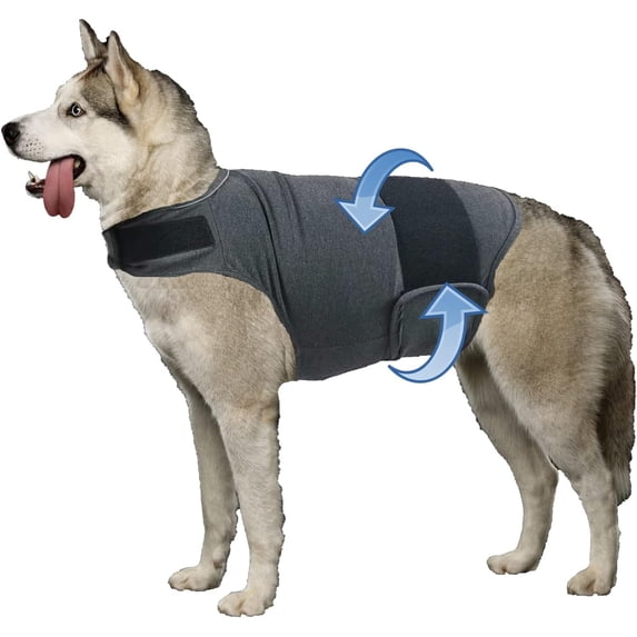 LQCrafK Dog Anxiety Jacket, Skin-Friendly Dog Calming Vest - Dog Shirt for Thunder, Fireworks and Separation - Keep Pet Calm Vet Visits,Separation Anxiety Relief for Dogs