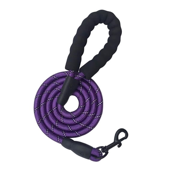 LQCrafK Dog Leash 10FT Large Pet Rope Heavy Duty Reflective Nylon Leads w/ Comfy Handle