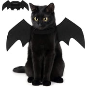 LQCrafK Fun and Festive Pet Halloween Costume - Adorable Cat Bat Wings Design
