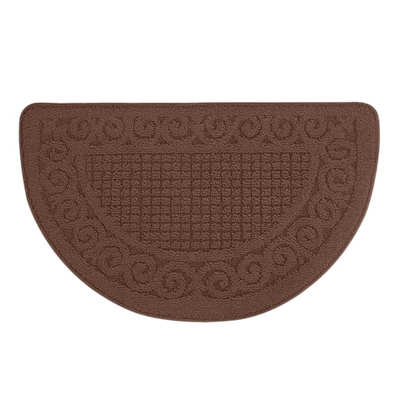 LQCrafK Half Round Non-Slip Kitchen Bathroom Toilet Doormat,Kitchen Mats, Half Moon Round Kitchen Rugs Carpet,Anti Skid Absorbent Floor Rug Mat for Kitchen Doorway Floors Accessories