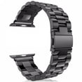 thumbnail image 1 of LQCrafK Metal Stainless Steel Strap Compatible with Apple Watch Bands 44mm 45mm 49mm 42mm 41mm 40mm 38mm Accessories Bracelet Metal Wristbands for iWatch Series 9 8 Ultra 3 4 5 6 SE 7 Women Men Band, 1 of 13