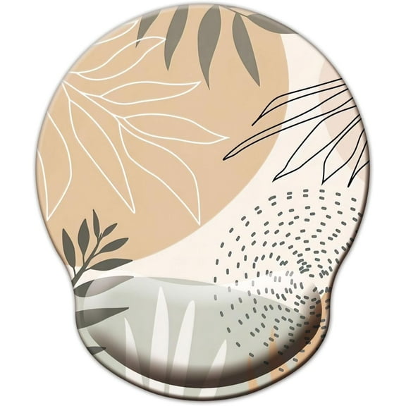 LQCrafK Mouse Pad with Wrist Support, Ergonomic Mouse Pad with Memory Foam Wrist Rest Cushion, Non-Slip Rubber Base Gaming Mice Pad for Home Office Computer Laptop, Human Skeleton