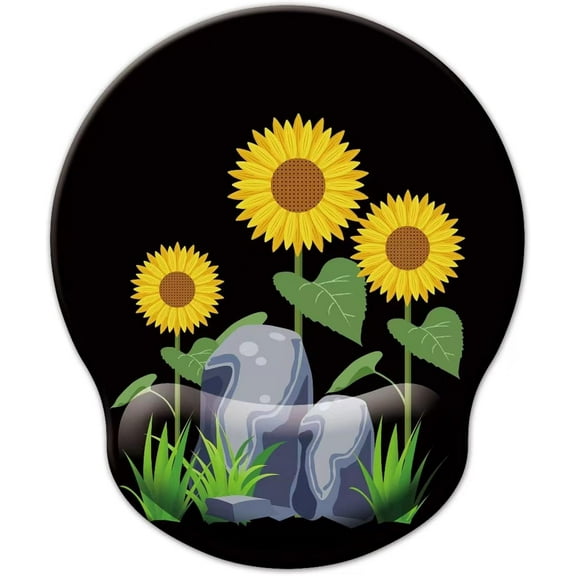 LQCrafK Mouse Pad with Wrist Support, Ergonomic Mouse Pad with Memory Foam Wrist Rest Cushion, Non-Slip Rubber Base Gaming Mice Pad for Home Office Computer Laptop, Human Skeleton