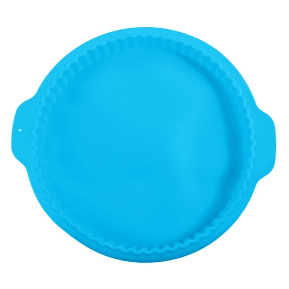 LQCrafK Pie Pan for Baking, 10 Inches Round Baking Dish for Dinner, Non-Stick Pie Plate with Soft Wave Edge for Apple Pie, Pumpkin Pie, Pot Pies