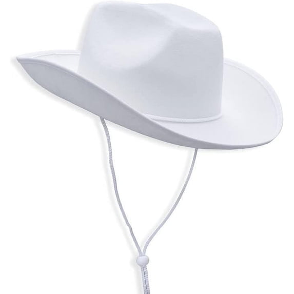 LQCrafK Plain Felt Cowboy & Cowgirl Hat for Men, Women, and Teens | Western Studded Cowboy Hat in Adult Sizes