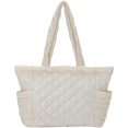 thumbnail image 1 of LQCrafK Quilted Tote Bags for Women Lightweight Puffer Padding Shoulder Bag Large Nylon Tote Handbag Zipper Closure, 1 of 6