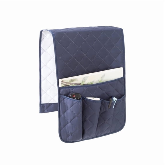 LQCrafK Sofa Armrest Organizer Non-Slip Arm Chair Bedside Caddy Storage Organizer for Recliner Couch with 5 Pockets for Cell Phone TV Remote Control Magazines