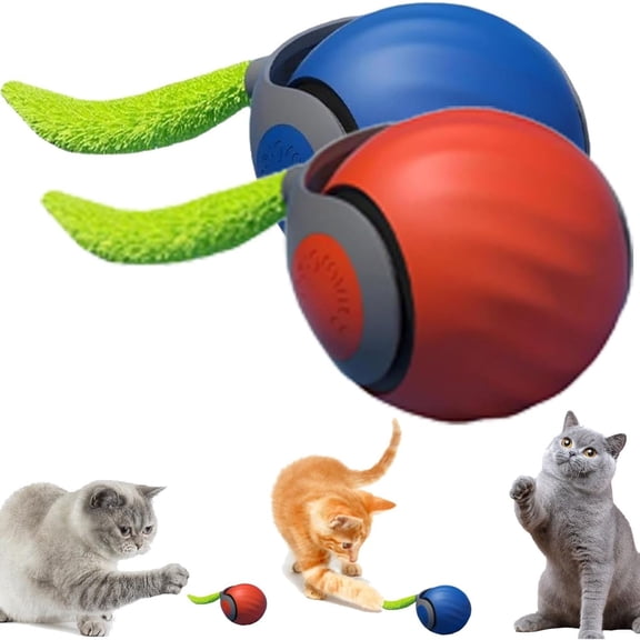 LQCrafK Speedy Tail 2.0, Speedy Tail Cat Toy, 2025 New King of Interactive Cat Toy Ball, Speedy Tail 2.0 Automatic Cat Toy, Relieve Anxiety, High-Speed Cat Ball Toy, Keep Your Cat Active