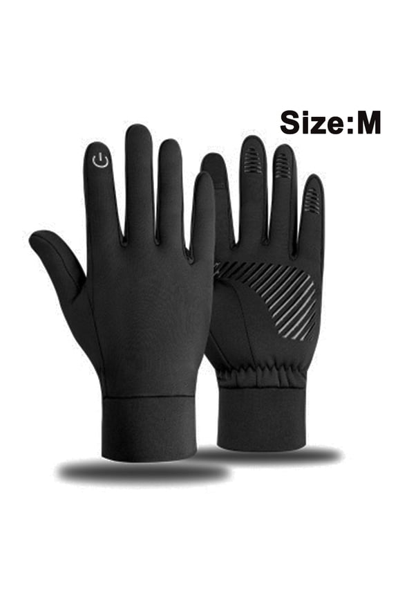 Thermal Winter Glove Liners for Cold Weather for Men & Women - Thin, Lightweight & Warm Black Gloves for Texting, Cycling & Driving - Touchscreen Smartphone Compatible,BlackS