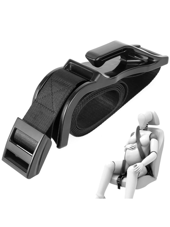Toorise Pregnant Seat Belt with Adjustable Elastic Strap Bump Strap Adjuster to Protect Unborn Baby Maternity Belt Avoid Compression Pregnant Seat Belt for Mother Belly
