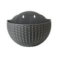 thumbnail image 1 of LQCrafK Wall and Railing Plastic Pots, Hanging Planters with S Hooks, Indoor and Outdoor Half Round Plant Holders for Fence, Balcony or Rails, 1 of 7