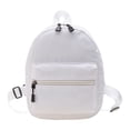 thumbnail image 1 of LQCrafK Women Solid Color Backpack Preppy Style School Nylon Mini Rucksack, 1 of 9