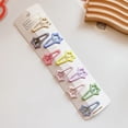 thumbnail image 1 of LQCrafK10Pcs Toddler Hair Clips, Cute Mini Snap Hair Clips for Baby Girls Kids, Colorful Small Snap Barrettes Metal Hair Clips for Fine Hair, 1 of 4