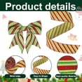 thumbnail image 1 of LQPWZU 1 Rolls Christmas Wired Ribbon for Gift Wrapping, Red and White Striped Ribbons for Crafts/Christmas Tree/Wreaths/Bow Decorations, 2.5" Wide x 5 Yards, 1 of 6