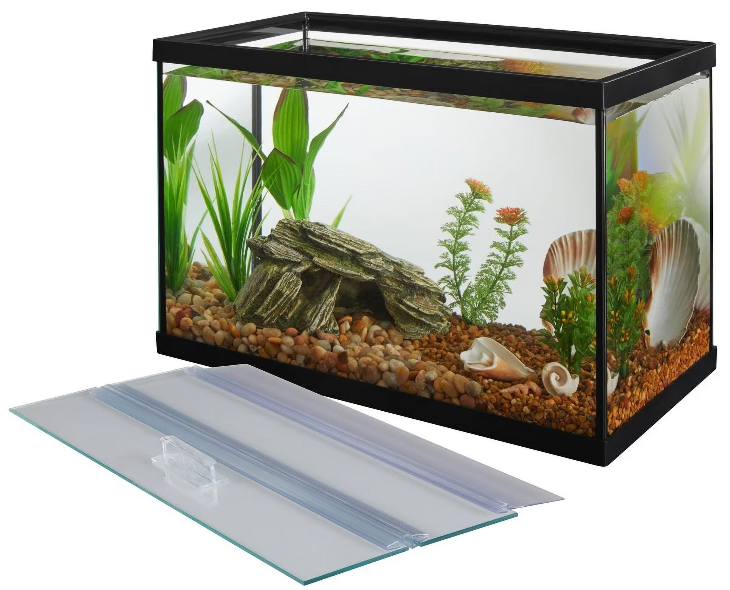 LQQ Aquarium, 5.5gal + Aquarium Glass Canopy