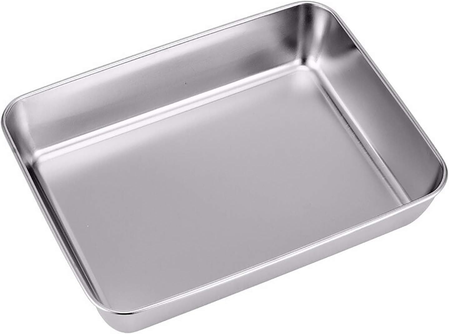 LQQBOX 1 PCS Heavy Duty Stainless Steel Baking Pans,Toaster Oven Pan