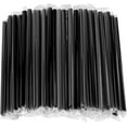 thumbnail image 1 of LQQBOX 100 Pcs Black Boba Straws Jumbo Smoothie Straws, Individually Wrapped Disposable Plastic Large Wide-Mouthed Milkshake Drinking Straws (0.4" Wide X 9.4" Long), 1 of 7