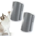 thumbnail image 1 of LQQBOX 2 Pcs Softer Self Groomer Wall Corner Massage Comb Scratcher Grooming Brush Tool for Long & Short Fur Kitten Cats Dogs, 1 of 7