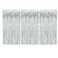 thumbnail image 1 of LQQBOX 3 PCS Silver Wedding Party Tinsel Foil Fringe Curtains Engagement Anniversary Birthday Baby Shower Happy New Year Christmas Retirement Graduation Event Celebration Party, 1 of 7