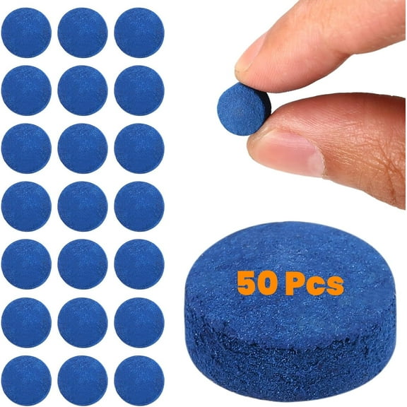 LQQBOX 50 Pieces Pool Cue Tips 13mm Billiard Stick Tips for Enhanced Play, Performance Cue Stick Tips for Pool