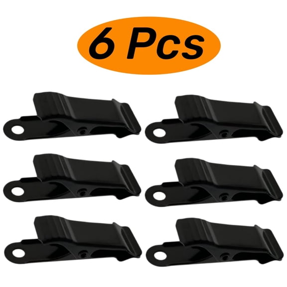 LQQBOX 6 Pcs Black Alligator Clips, Small Metal Clamps Alligator Clip for Craft Mini Spring Clip 0.5 Inch Wide Backdrop Crocodile Spring Clamps for Home Office Decor, 0.31 inch Capacity