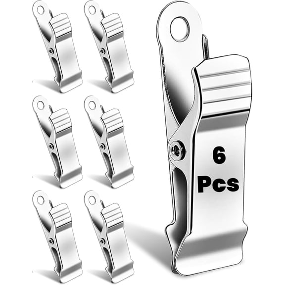 LQQBOX 6 Pcs Metal Mini Clamps Mini Spring Clamp Crocodile Alligator Clips Alligator Clamps mini alligator clips for Work, Clothes, Photos, Curtains