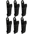 thumbnail image 1 of LQQBOX 6 Pcs Mini Alligator Clips Metal Spring Clamps Black Alligator Clamps 0.5 Inch Wide Crocodile Spring Clips for Crafts Work, Smooth Jaw, 0.31 inch Capacity, 1 of 7