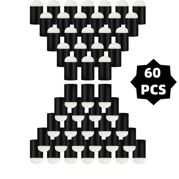 LQQBOX 60 Pieces Finger Sponge Daubers Finger Painting Craft Drawing Sponge Dauber Set for Painting Art Ink Crafts Chalk Card Making
