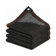 LQQBOX 90% 6.5'x10' Black Sunblock Shade Cloth Taped Edge Grommets Garden Flower Plant, Greenhouse, Barn Kennel