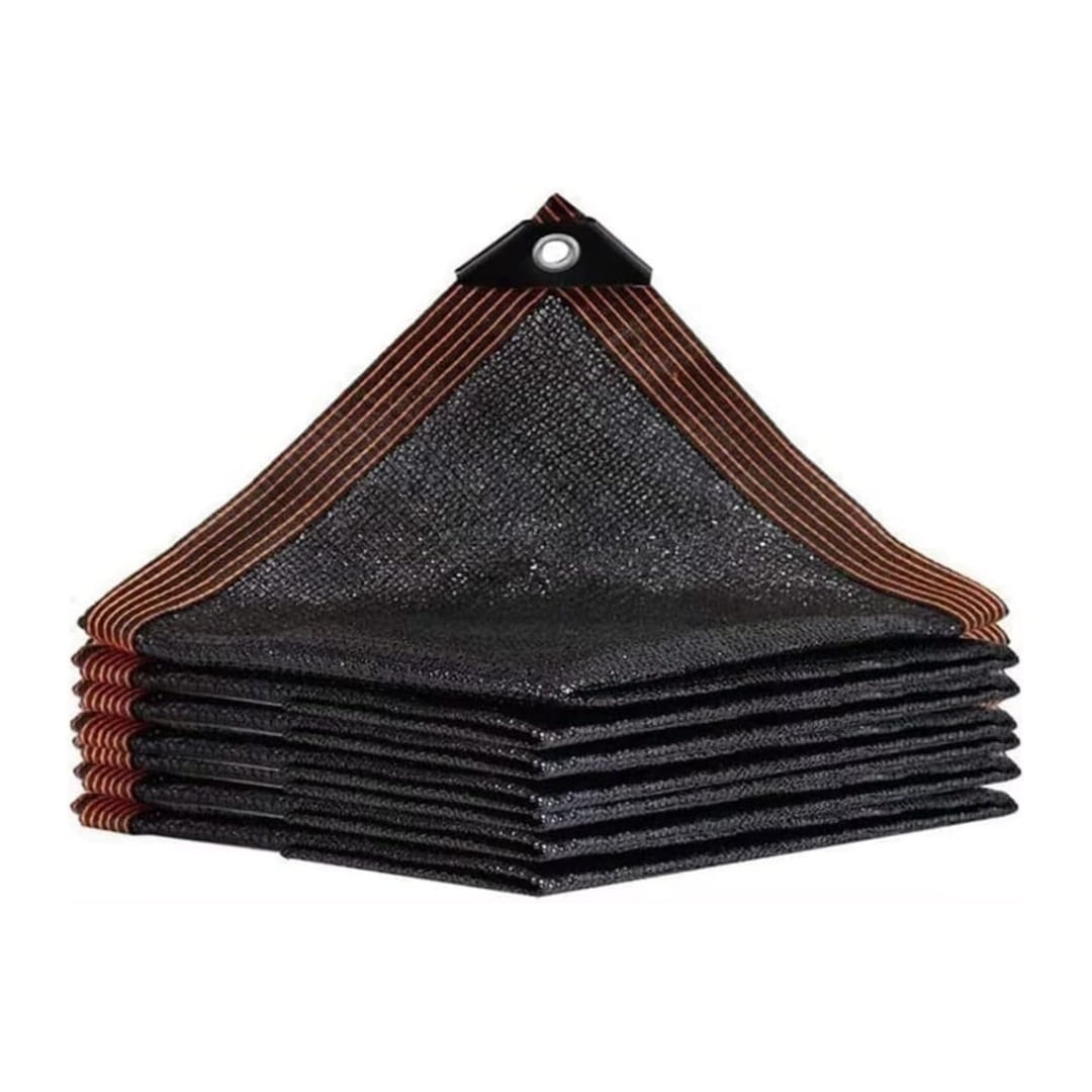 LQQBOX 90% Black Shade Cloth Taped Edge with Grommets UV Sunblock Net for Garden Flower Plant, 10 X 20 FT
