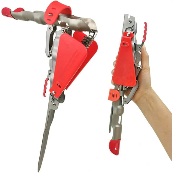 LQQBOX Automatic Double Spring Fishing Rod Holder, Stainless Steel Rod Stand, Adjustable Sensitivity & Folding Fish Pole Rack