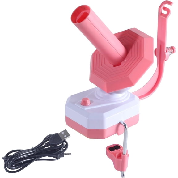 LQQBOX Electric Yarn Ball Winder Stepless Speed, Automatic Winder for Crocheting Knitting, Adjustable Strong Spring Tension Yarn Cake Spinner Roller Swift